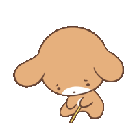Puppy Brown Sticker - Puppy Brown Alone Stickers