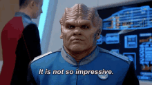 Not Impressed GIF - The Orville It Is Not So Impressive Bortus GIFs