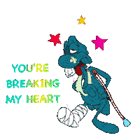 Sad You Broke My Heart Sticker - Sad You Broke My Heart Broken Heart Stickers