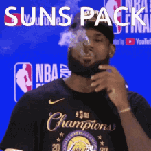 Suns Pack Le Bron Smoke GIF - Suns Pack Le Bron Smoke Lebron GIFs