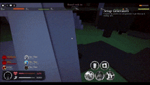 a screenshot of a video game with the word setup generators on the bottom