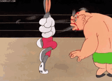 Bugs Bunny Punching GIF - Bugs Bunny Punching Boxing Ring GIFs