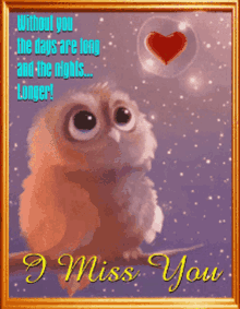 Missing You Owl GIF - Missing You Owl Heart GIFs