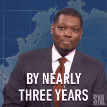 By Nearly Three Years Saturday Night Live GIF - By Nearly Three Years Saturday Night Live Weekend Update GIFs