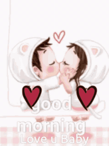 Love You The Most Good Morning Kiss GIF - Love You The Most Good Morning Kiss GIFs