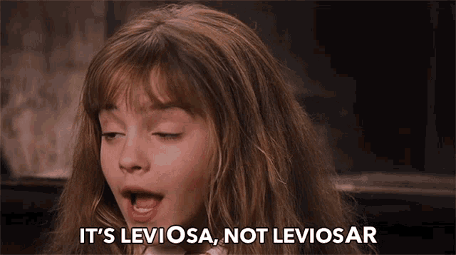 Its Leviosa Not Leviosar GIF - Its Leviosa Not Leviosar Hermione Granger -  Discover & Share GIFs
