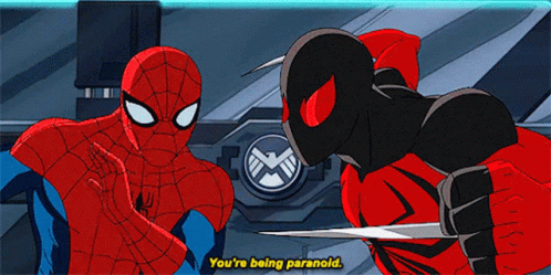 Ultimate Spider Man Scarlet Spider GIF - Ultimate Spider Man Scarlet Spider  Youre Being Paranoid - Discover & Share GIFs