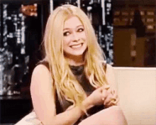 Avril Lavigne Smile GIF