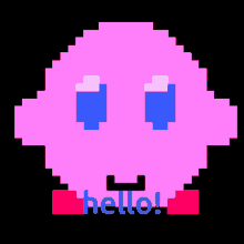 Hello Kirby GIF - Hello Kirby Adorable GIFs