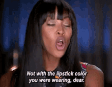 Naomi Campbell GIF - Naomi Campbell Lipstick GIFs