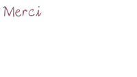 a white background with the words merci written in pink