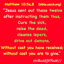 jesus sent out these twelve after instructing them thus cure the sick