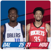 Dallas Mavericks (25) Vs. Houston Rockets (21) First-second Period Break GIF - Nba Basketball Nba 2021 GIFs