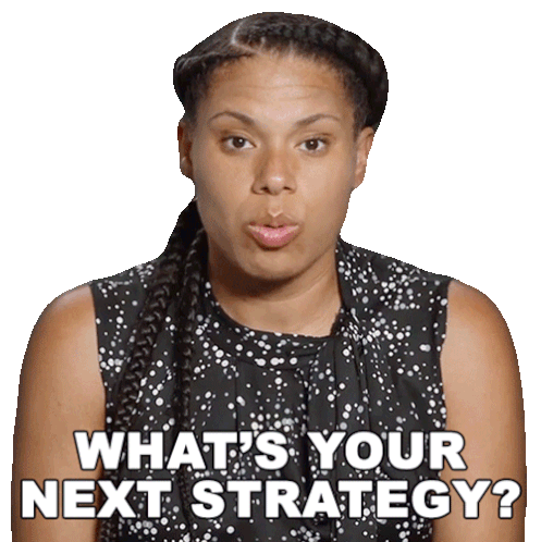 What'S Your Next Strategy Ayanna Mackins Sticker - What'S Your Next Strategy Ayanna Mackins The Challenge All Stars Stickers
