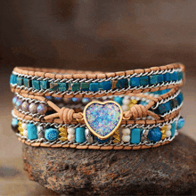 Boho Wrap Bracelet Boho Jewelry GIF - Boho Wrap Bracelet Boho Jewelry Beaded Bracelets GIFs