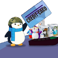 Penguin Buy Sticker