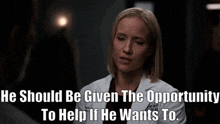 Chicago Med Hannah Asher GIF - Chicago Med Hannah Asher He Should Be Given The Opportunity To Help GIFs