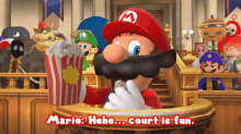 Smg4 Mario GIF - Smg4 Mario He He Court Is Fun GIFs