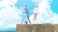 Anime Cafe Terrace GIF - Anime Cafe Terrace Fishing GIFs