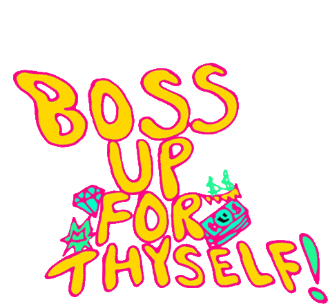 Boss Lady Boss Babe Sticker - Boss Lady Boss Babe Boss Up For Thyself Stickers