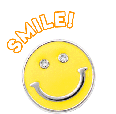 Popits Smiley Sticker - Popits Smiley Charms Stickers