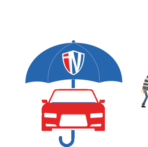 Car Umbrella Sticker - Car Umbrella Damage Stickers