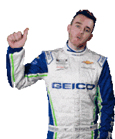 Thumbs Down Ty Dillon Sticker - Thumbs Down Ty Dillon Nascar Stickers