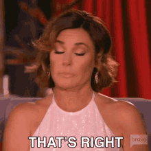 Thats Right Real Housewives Of New York GIF - Thats Right Real Housewives Of New York Rhony GIFs