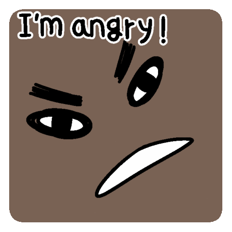 Angry Face Furious Sticker - Angry Face Furious Strict Stickers