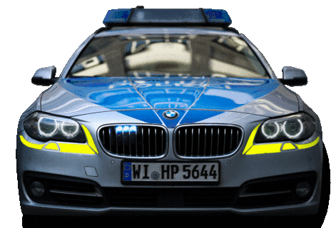 Police Car Sticker - Police Car Siren Stickers