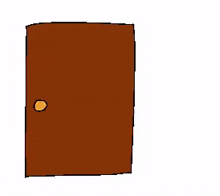 a cartoon cat with a stethoscope on its head is standing in front of an open door .