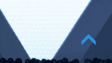 a black and white triangle with the word xohk on it
