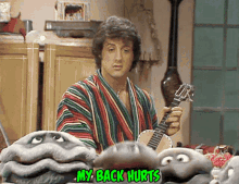My Back Hurts Sylvester Stallone GIF - My Back Hurts Sylvester Stallone The Muppet Show GIFs
