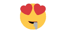 Heart Eyes Emoji Drooling Emoji GIF - Heart Eyes Emoji Drooling Emoji GIFs