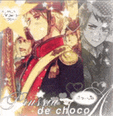 a picture of a man with the words russia de choco written on it