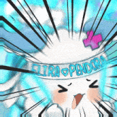 a cartoon character is wearing a bandana that says elira pendora