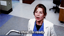 Greys Anatomy Meredith Grey GIF - Greys Anatomy Meredith Grey I Think Im Ready GIFs