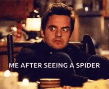 Spider Scared GIF - Spider Scared Paranoid GIFs