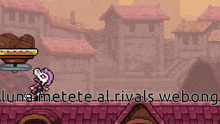 a screenshot of a video game with the words lunametete_al rivals_webong