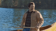 Vacation Ron Swanson GIF - Vacation Ron Swanson Boat GIFs
