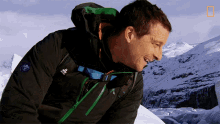 Look At That Bear Grylls GIF - Look At That Bear Grylls Rob Riggle Ice Climbing In Iceland GIFs