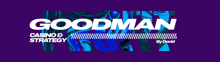 a logo for goodman casino and strategy written by david