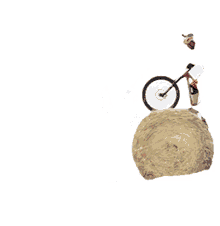 hay bale stunt balance bike bicycle