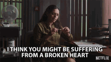 I Think You Might Be Suffering From A Broken Heart Sex Education GIF - I Think You Might Be Suffering From A Broken Heart Sex Education Heart Break GIFs