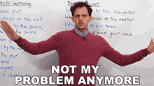 Not My Problem Anymore Benjamin GIF - Not My Problem Anymore Benjamin Learn English With Benjamin GIFs