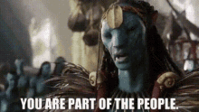 Avatar Movie Eytukan GIF - Avatar Movie Eytukan You Are Part Of The People GIFs