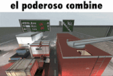 a screenshot of a video game with the words el poderoso combine