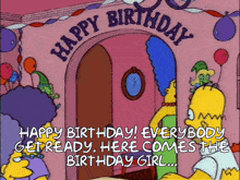 The Simpsons Happy Birthday GIF - The Simpsons Happy Birthday Happy Birthday To You GIFs