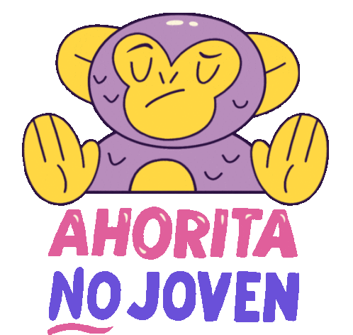 Monkey Says "Not Now" In Spanish. Sticker - Mono Monito Monkey Cute Stickers