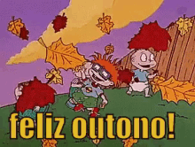 Rugrats Feliz Outono / Estações Do Ano / Calendário / Paisagem / Peanuts GIF - Rugrats Hi Autumn Its Autumn GIFs